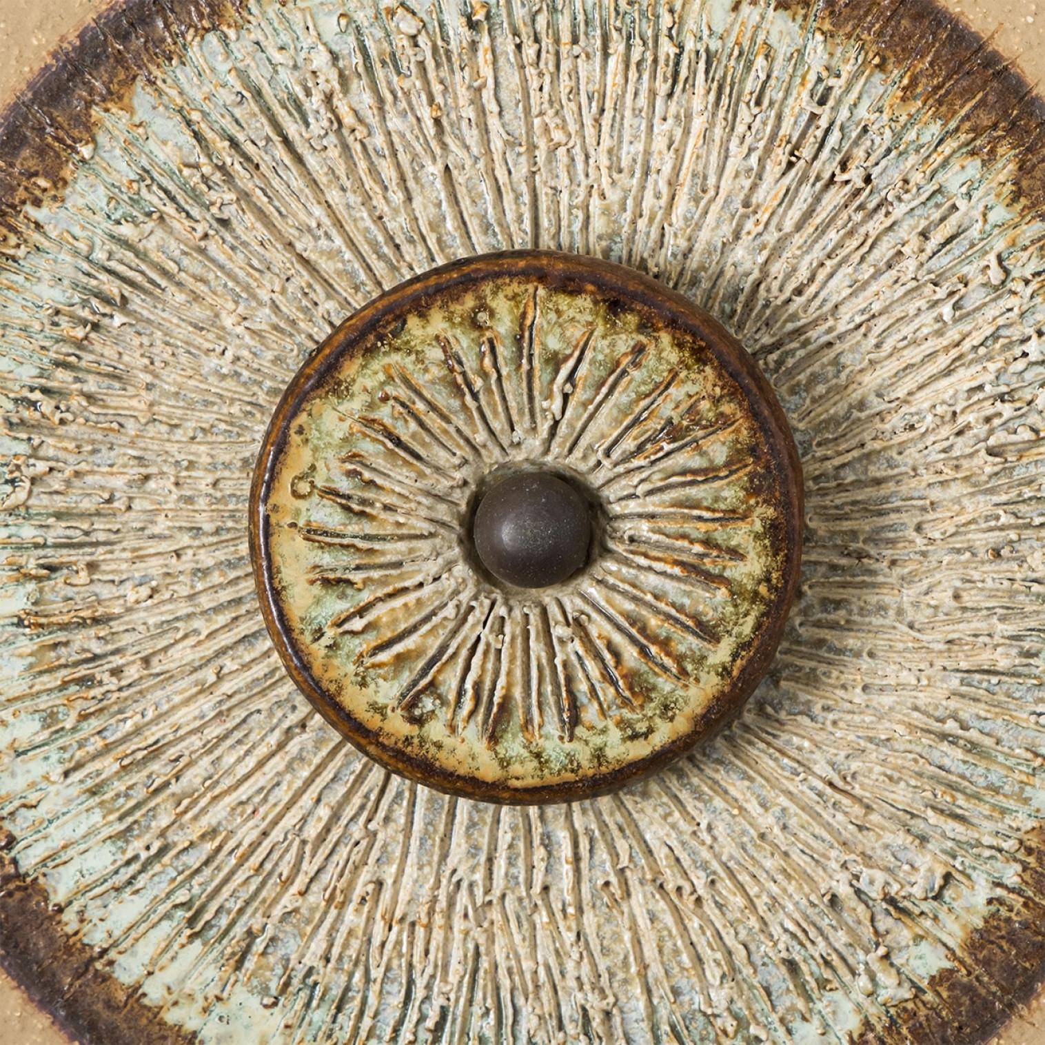Aplique de discos de cerámica de Soholm, Dinamarca, 1970 Cerámico en venta