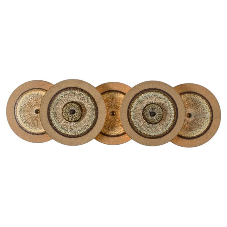 Soholm Ceramic Discs Wall Light, Denmark, 1970