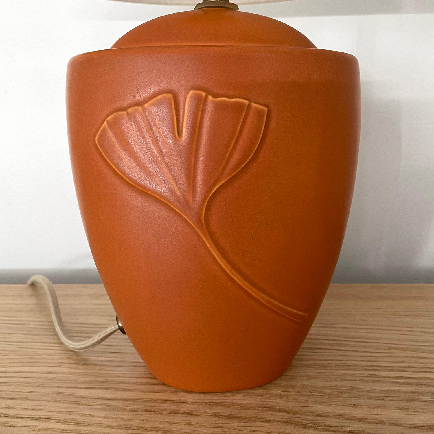 Soholm Danish Stoneware Gingko Leaf Lamp For Sale 2