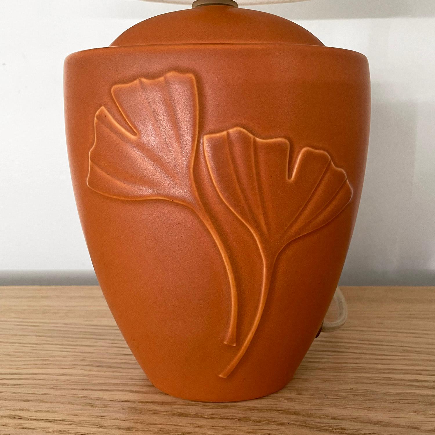 Soholm Danish Stoneware Gingko Leaf Lamp For Sale 3
