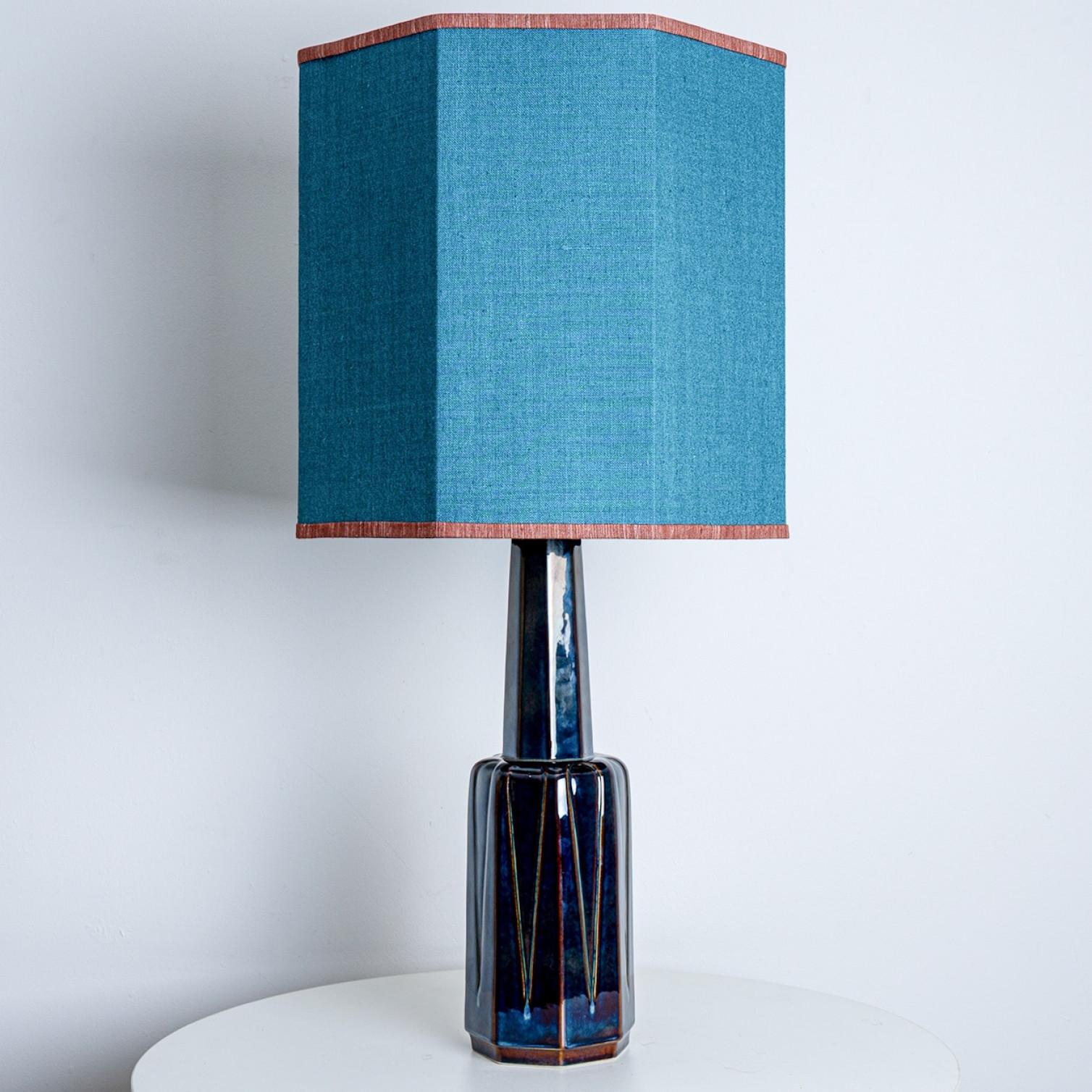 Soholm Lamp with New Silk Custom Made Lampshade René Houben, 1960s en vente 2