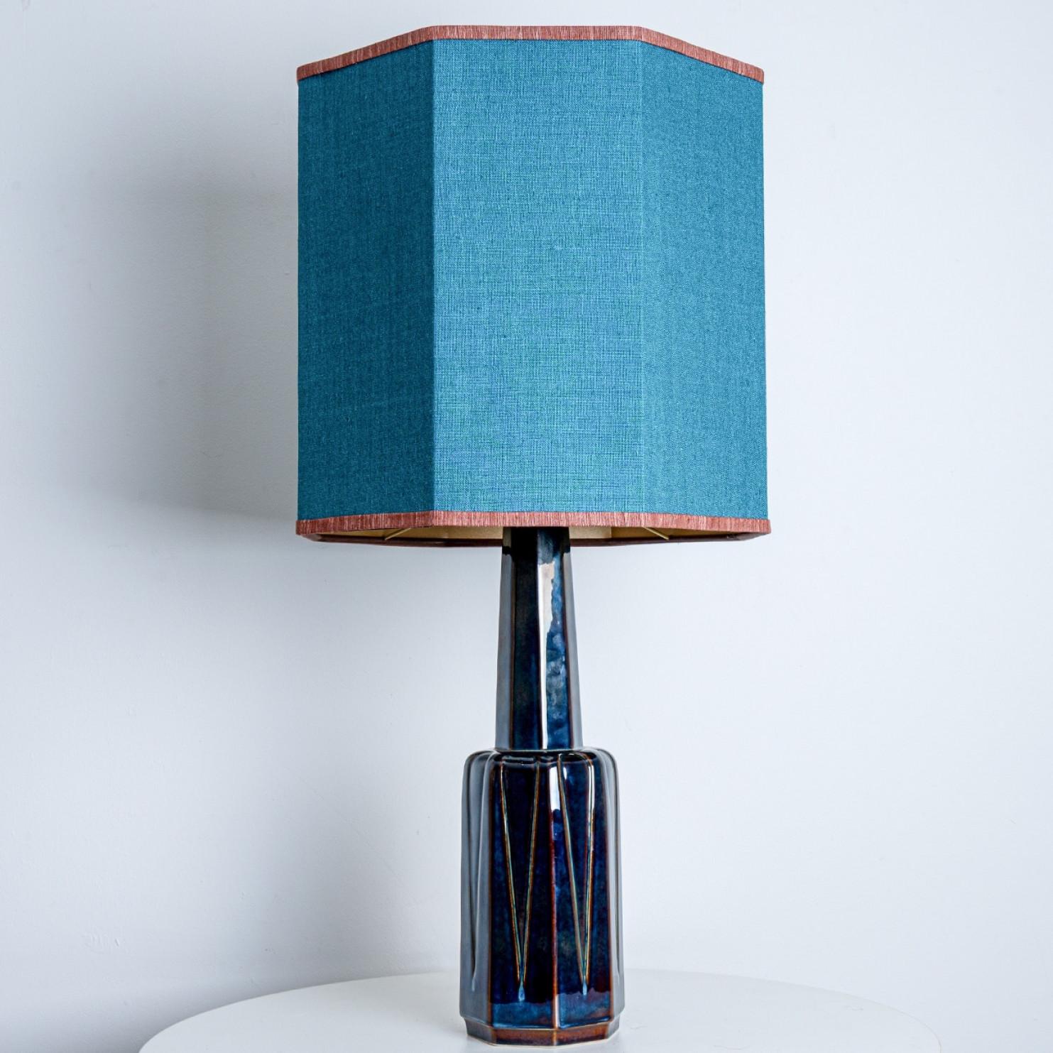 Soholm Lamp with New Silk Custom Made Lampshade René Houben, 1960s en vente 3