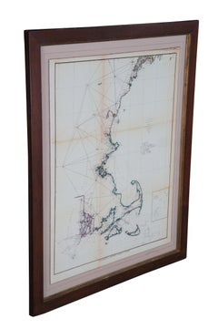 Soicher Marin American Navigational Chart Survey Map of East Coast