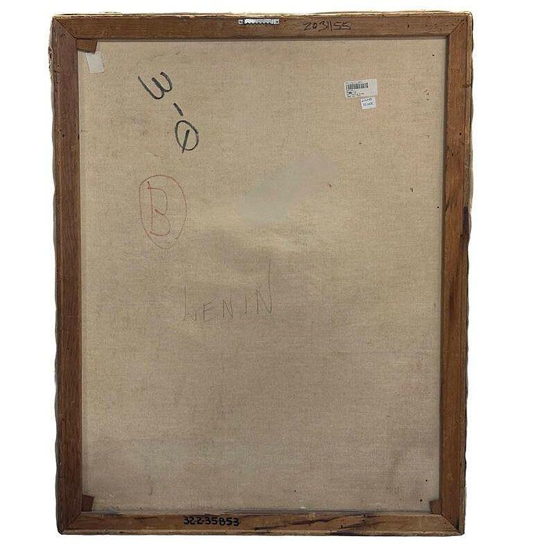 Soivet Era Vladimir Lenin Retrato al óleo sobre lienzo, Rusia en Bastante bueno estado para la venta en Van Nuys, CA