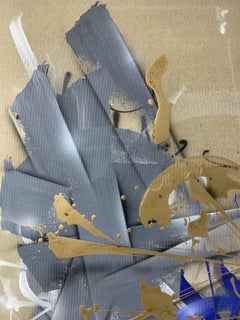 Golden Quantum Variation, Lyrical Abstraction by French Artist SOKLAK