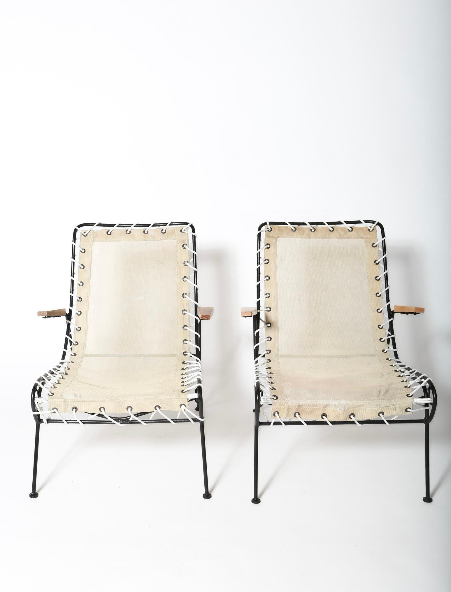 Mid-Century Modern Sol-Air Lounge Chairs by Pipsan Saarinen-Swanson for Fick’s Reed