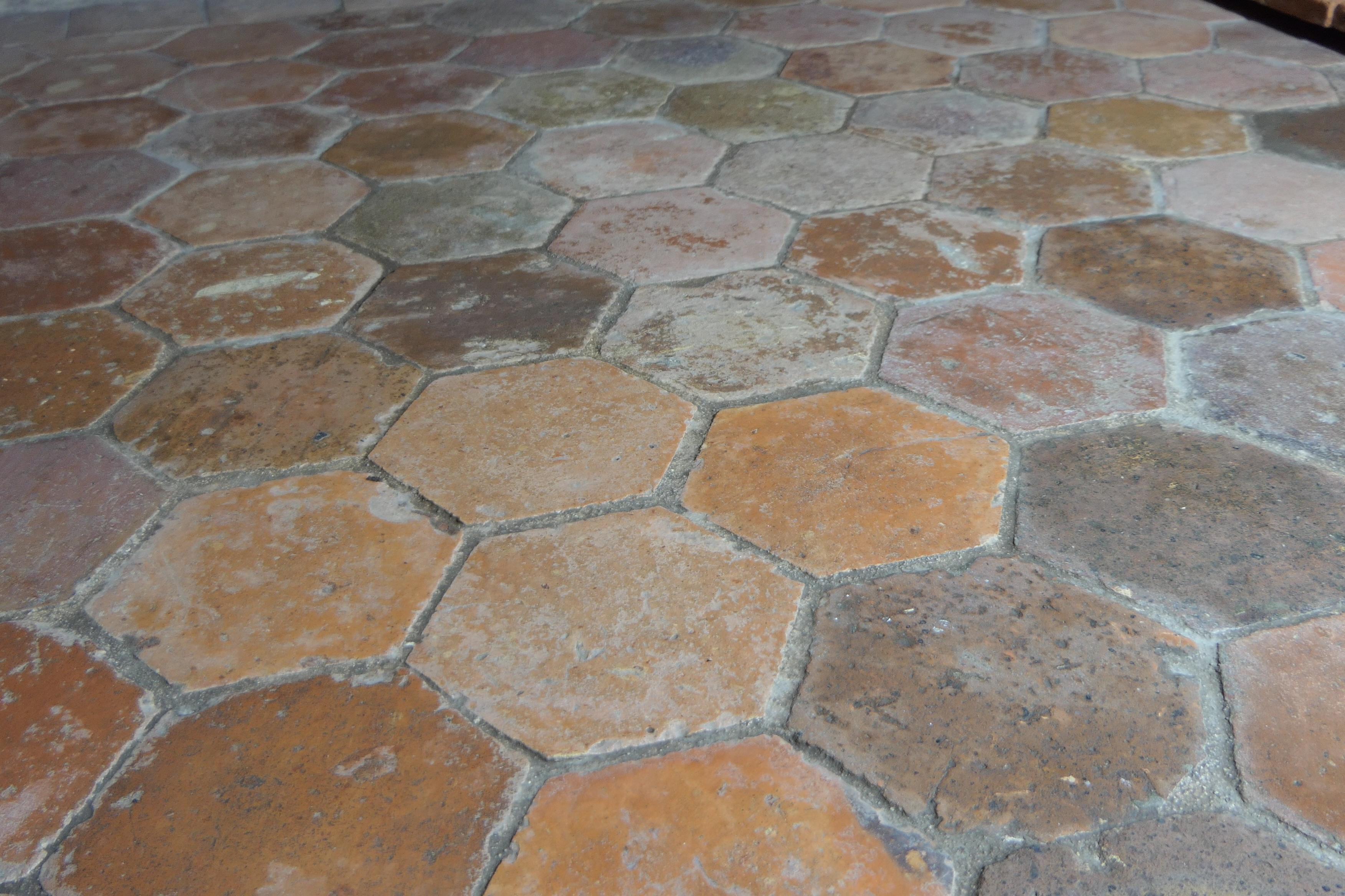 Français Tiles français anciens en terre cuite (17-18-19e siècles) en vente