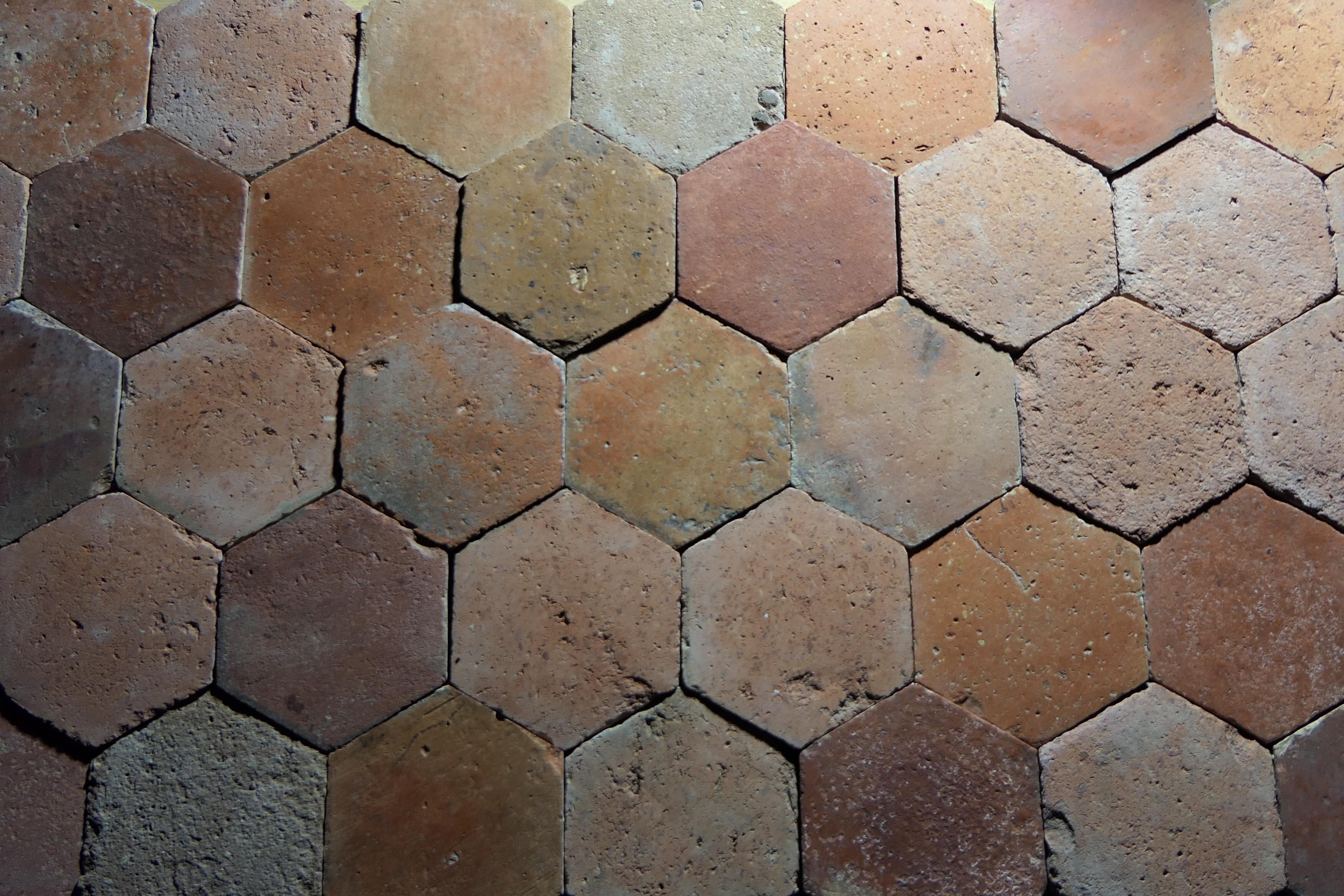 Tiles français anciens en terre cuite (17-18-19e siècles) Bon état - En vente à COULLONS, FR