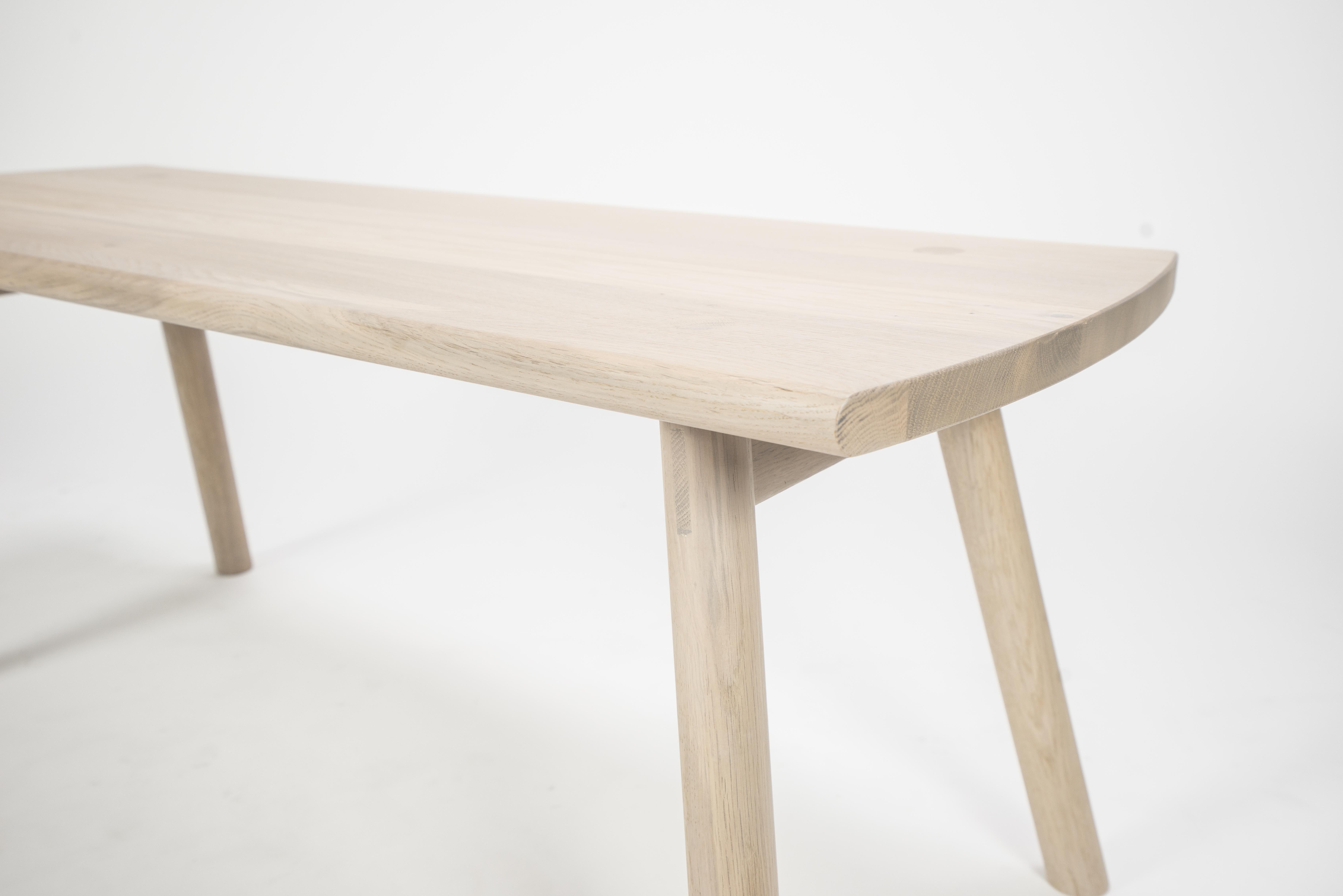 minimalist wood bench
