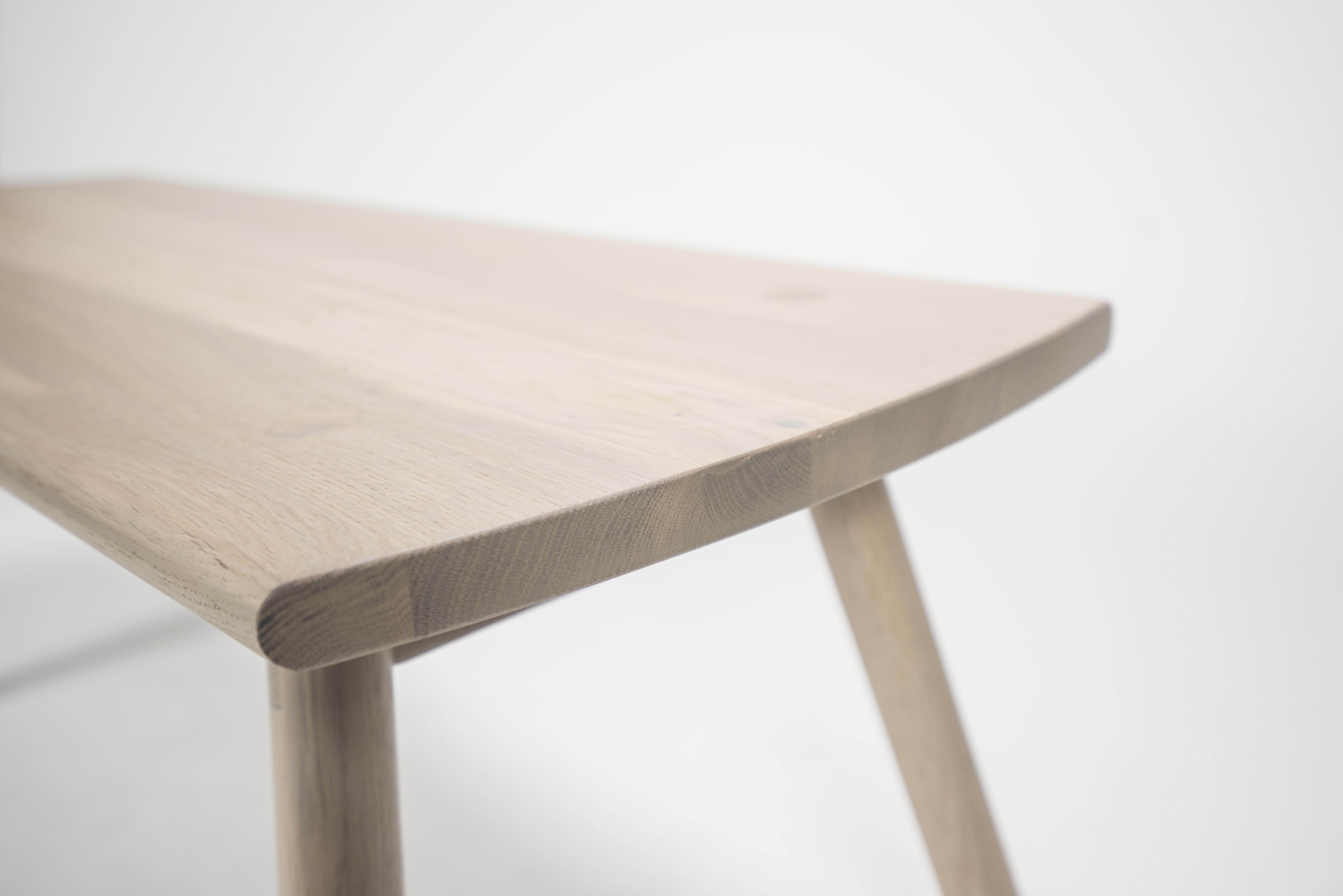 minimal wood bench