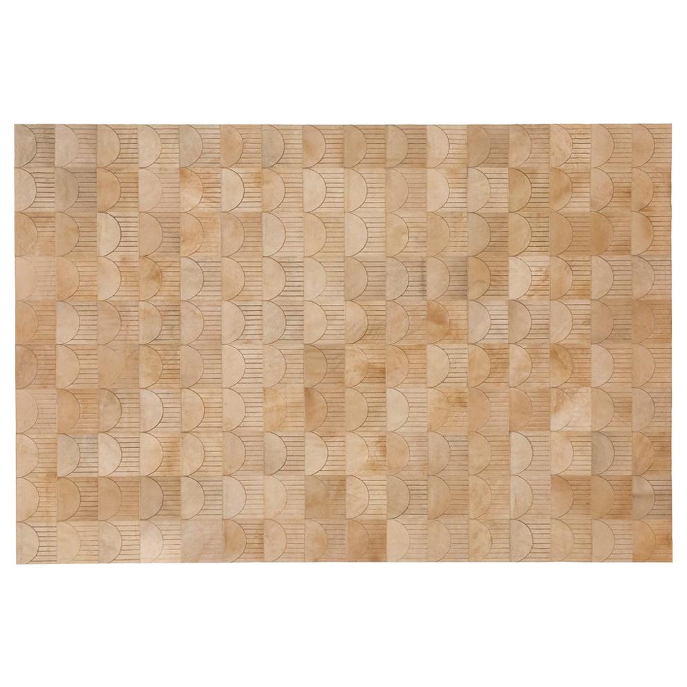 California Inspired Sol Biscotti Cowhide Rug