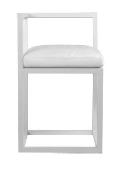 Sol Chair in Coated Aluminum and Spinneybeck Leather by Jonathan Nesci