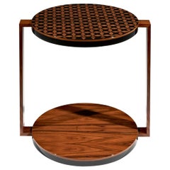 Sol Contemporary Tea Table with Artistic Interventation by Luísa Peixoto