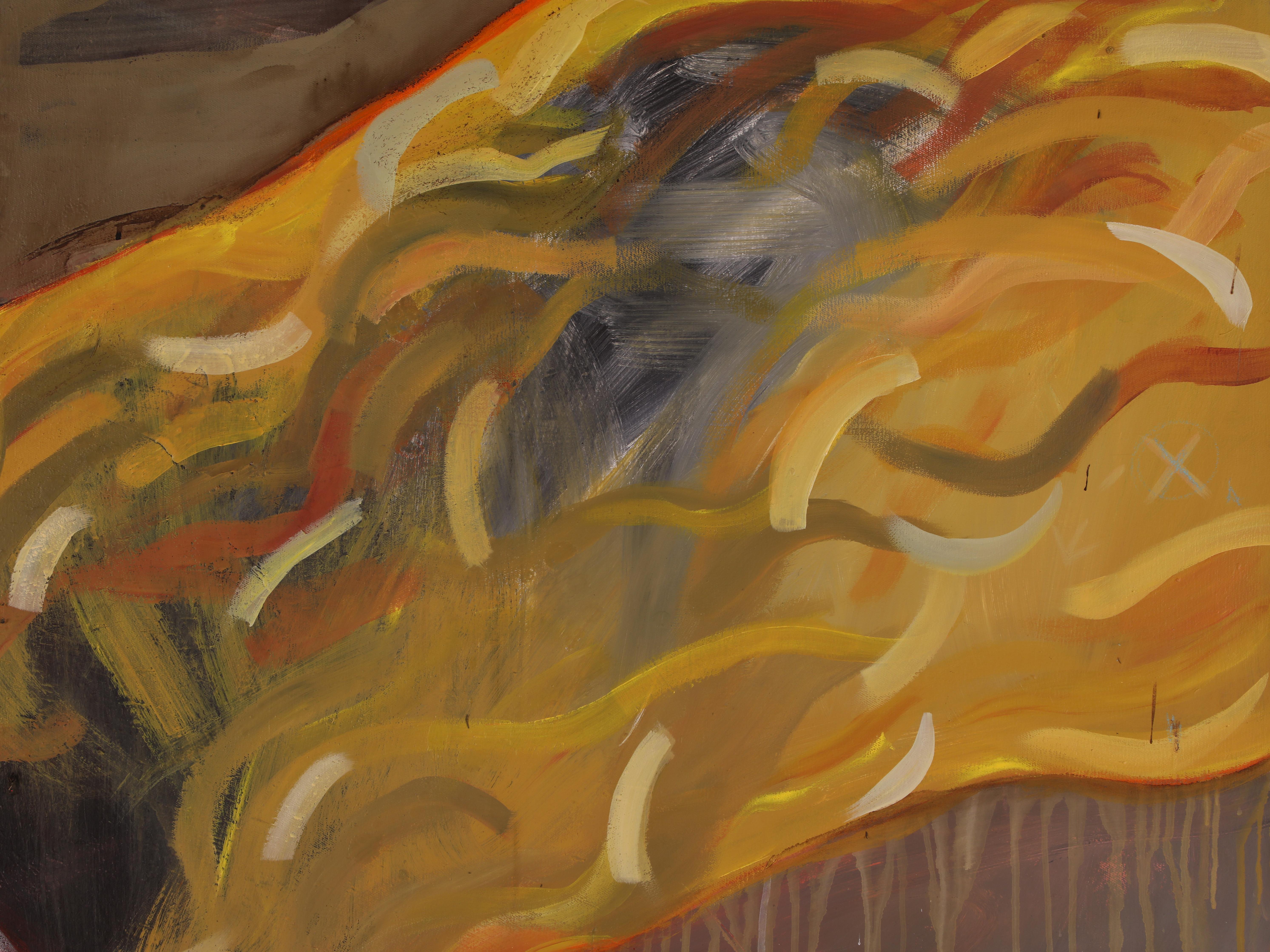 Nube Amarilla - Painting Impressionismo astratto di Sol Halabi