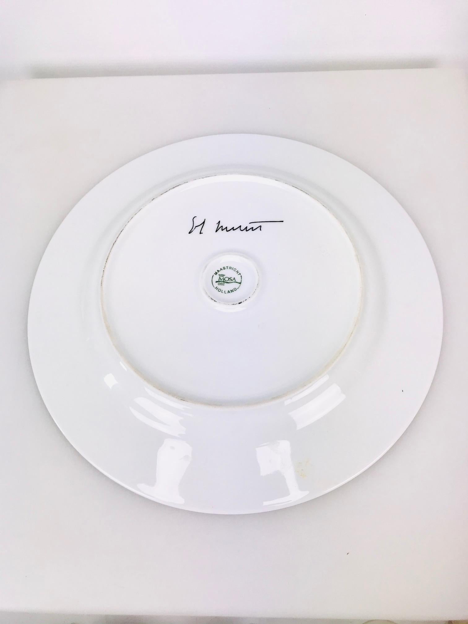 Contemporary Sol LeWitt, Bonnefanten Museum Artwork Porcelain Plate, Untitled, 2006