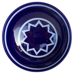 Sol LeWitt Cobalt Glaze Ceramic Bowl by Deruta