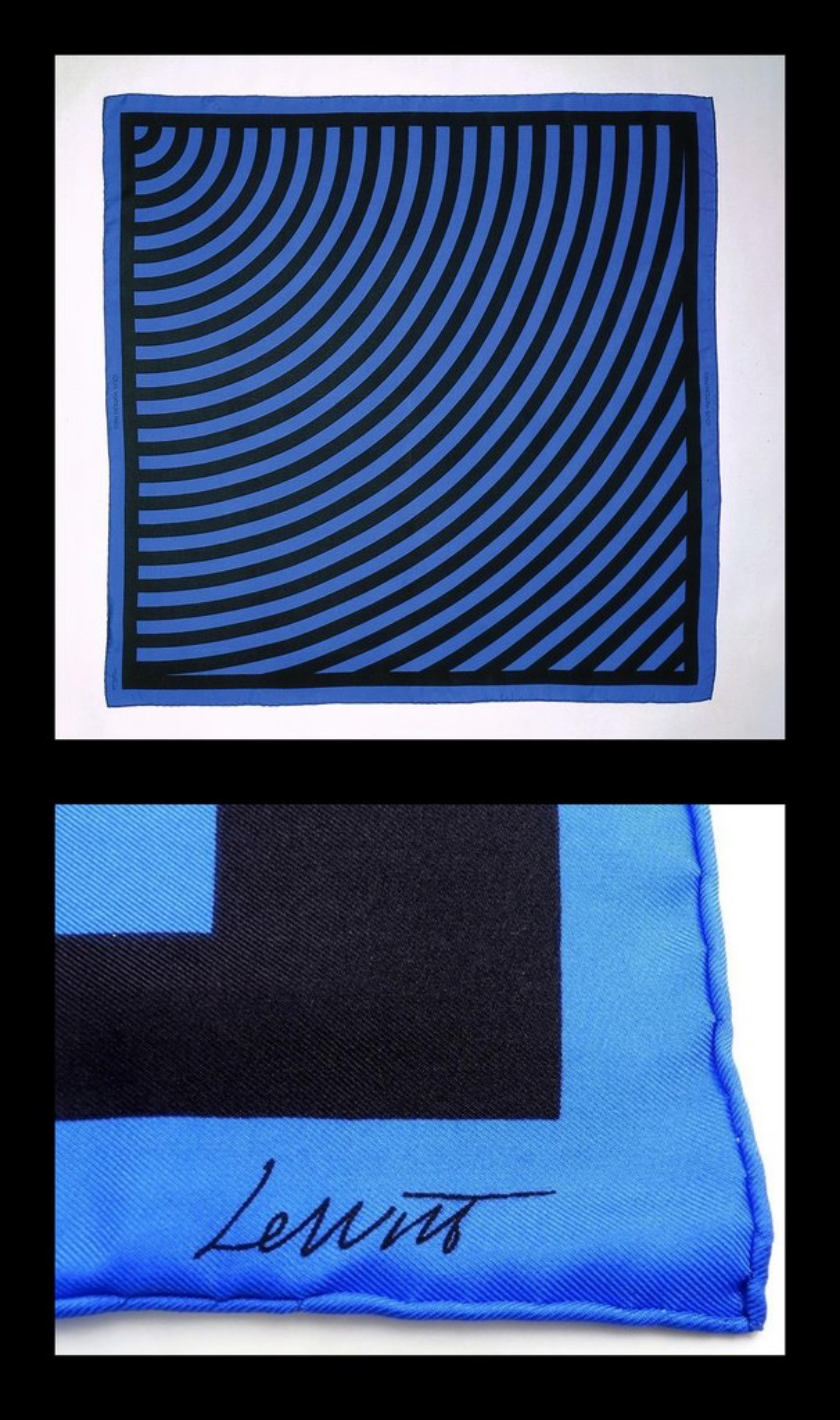 Limited Edition of 240 Geometric Abstraction Louis Vuitton 100% Silk Scarf  - Abstract Geometric Mixed Media Art by Sol LeWitt