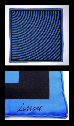 Sol Lewitt, Geometric Abstraction Louis Vuitton 100% Silk Scarf, Limited Ed. 250