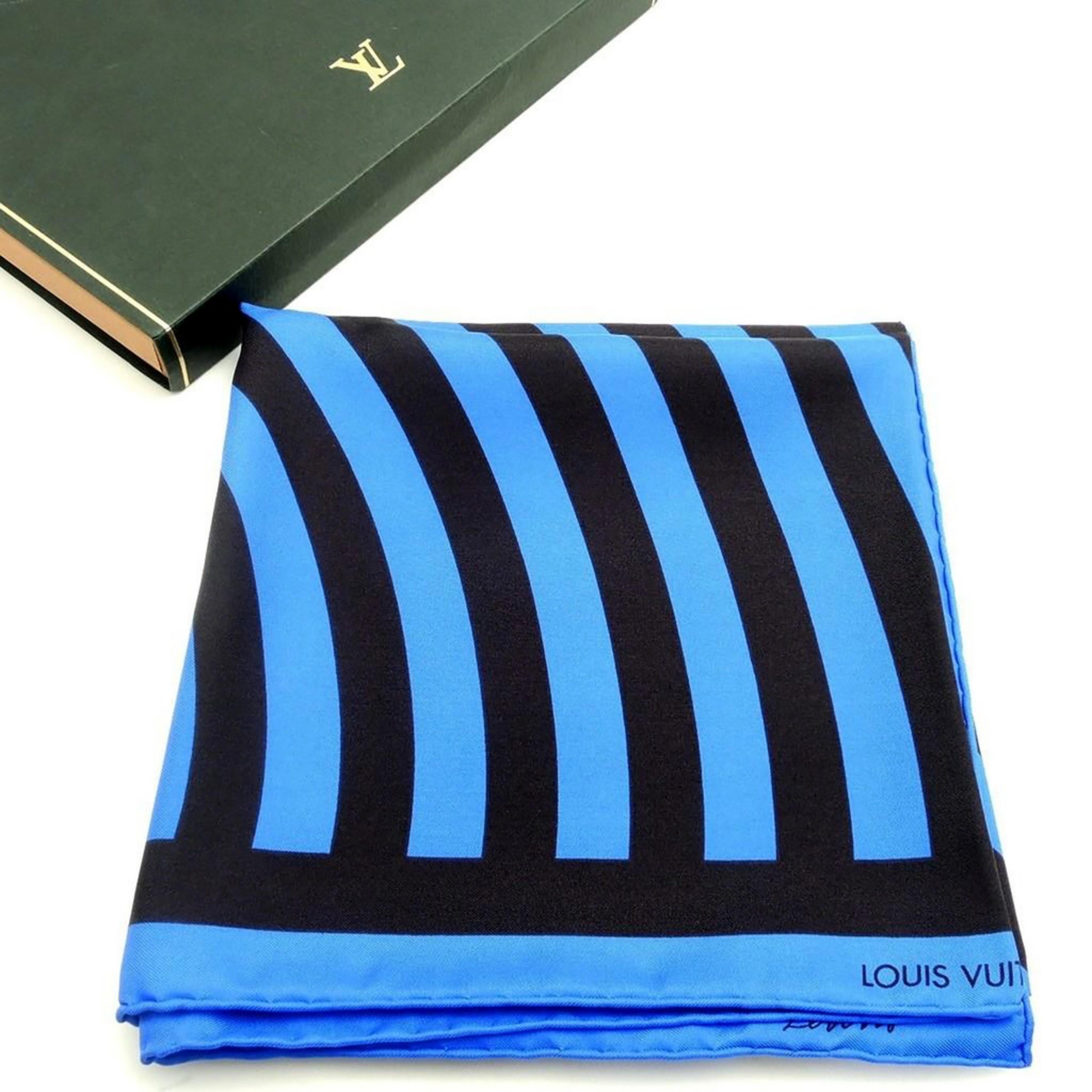Sol LeWitt
Limited Edition Geometric Abstraction Silk Scarf, ca. 1987
Limited Edition Silkscreen on 100% Italian silk scarf/shawl
Signed on the fabric with artist's printed signature lower right and printed Louis Vuitton brand name and Louis Vuitton