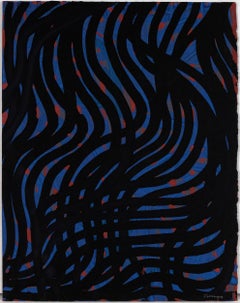 Sol Lewitt "Swirl" Gouache, 2001
