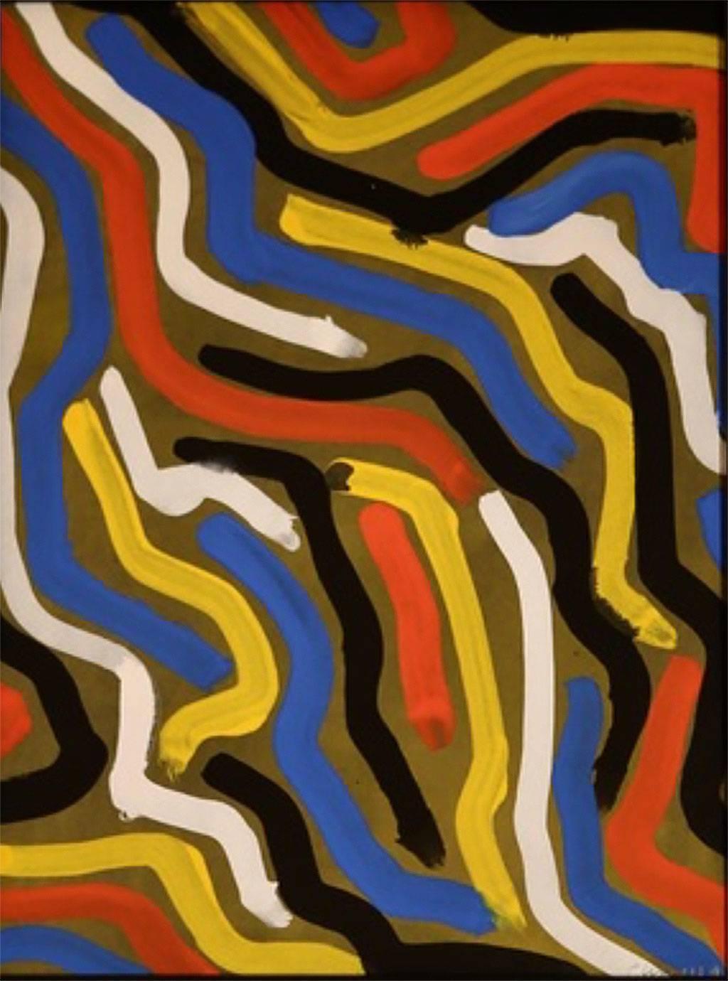 Untitled - Painting by Sol LeWitt
