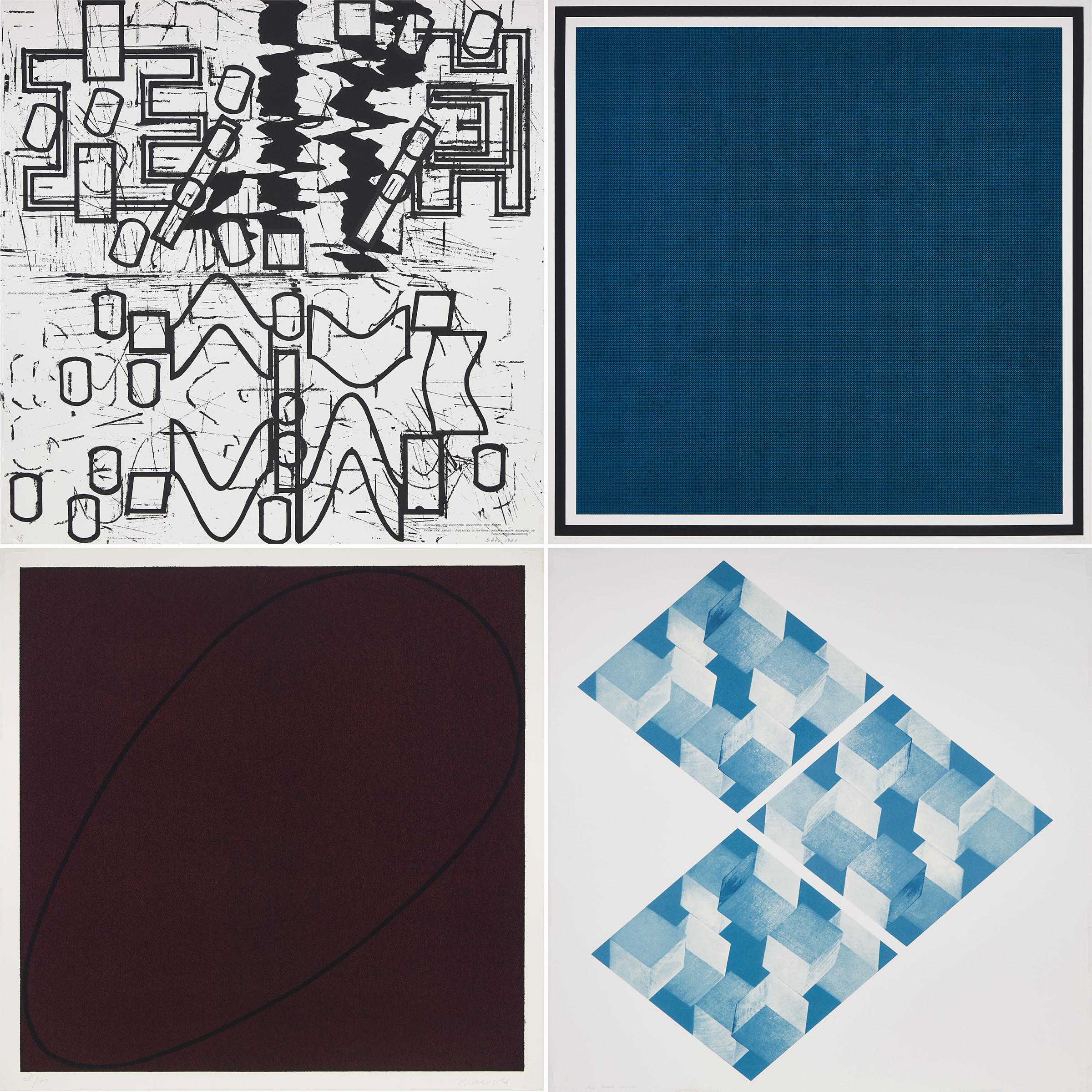 Carpeta de 4 x 4 x 4 de Sol Lewitt, Robert Mangold, Mel Bochner y Barry Le Va
