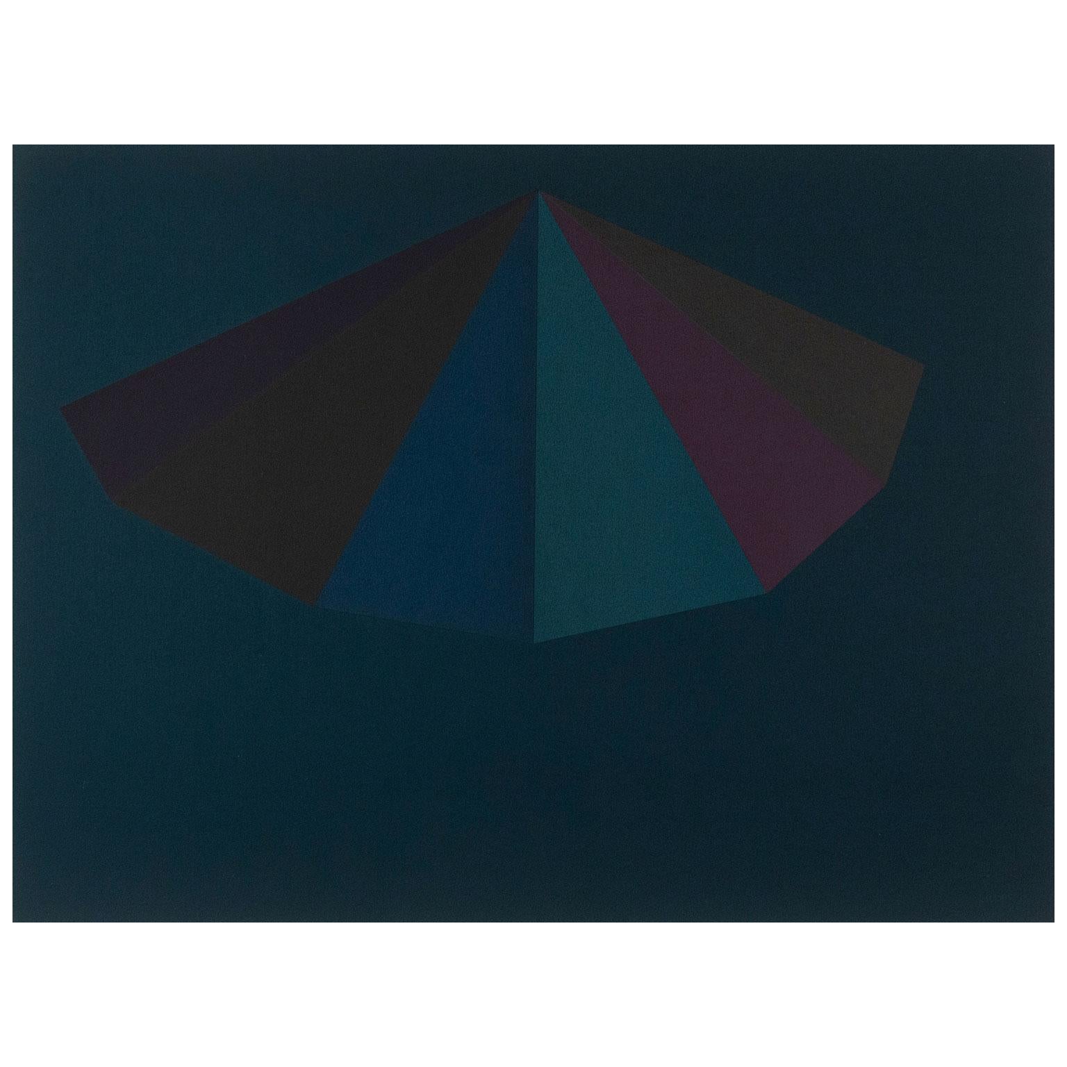 A Pyramid - Abstract Geometric Print by Sol LeWitt