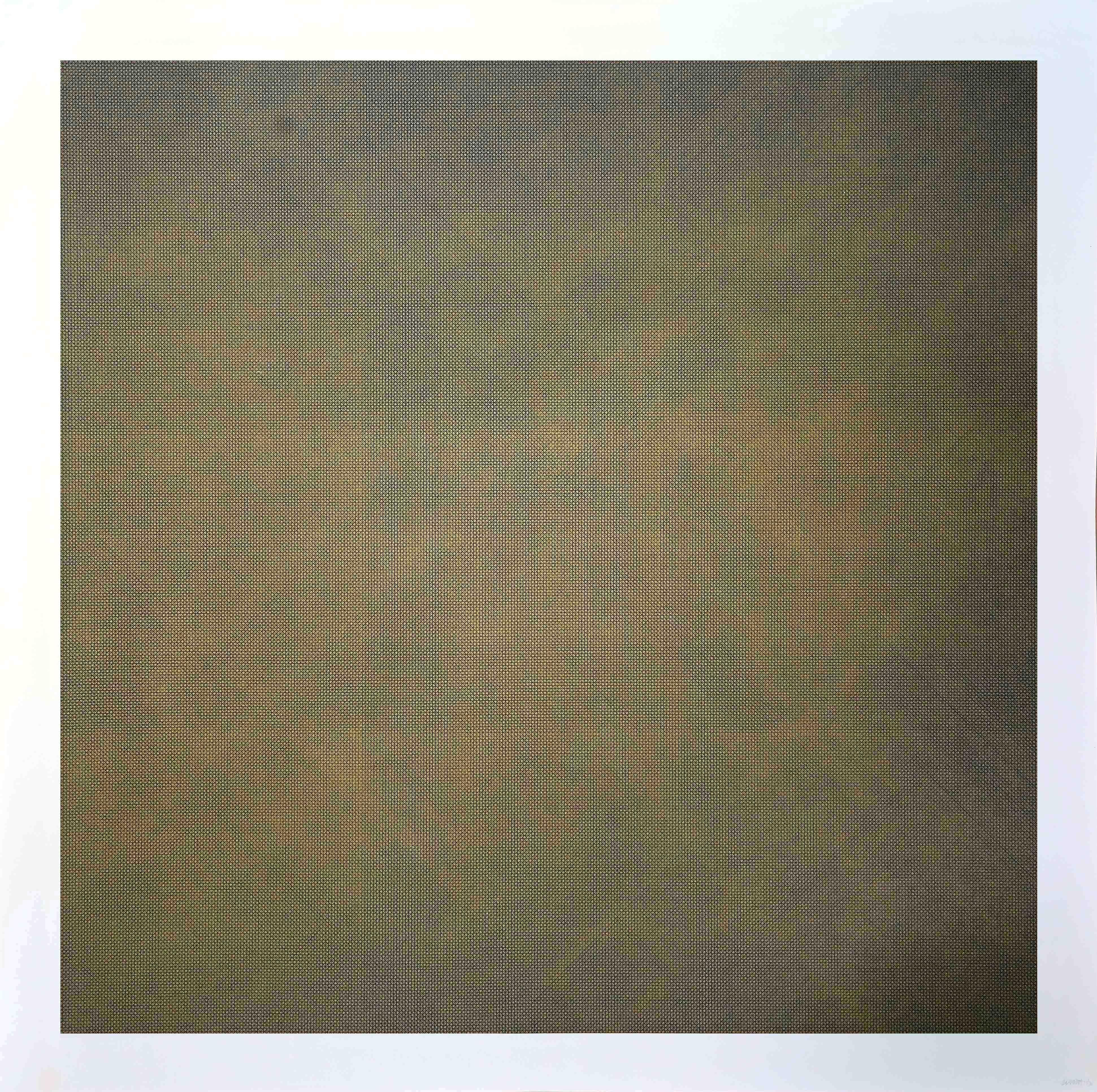 Sol LeWitt Abstract Print - Colors with Lines in Four Directions - Sol Lewitt - 1991