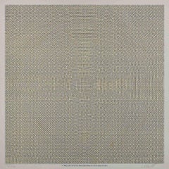 Blue Grid, Red Circles, Black and Yellow Arcs - Lithograph by Sol Lewitt - 1972
