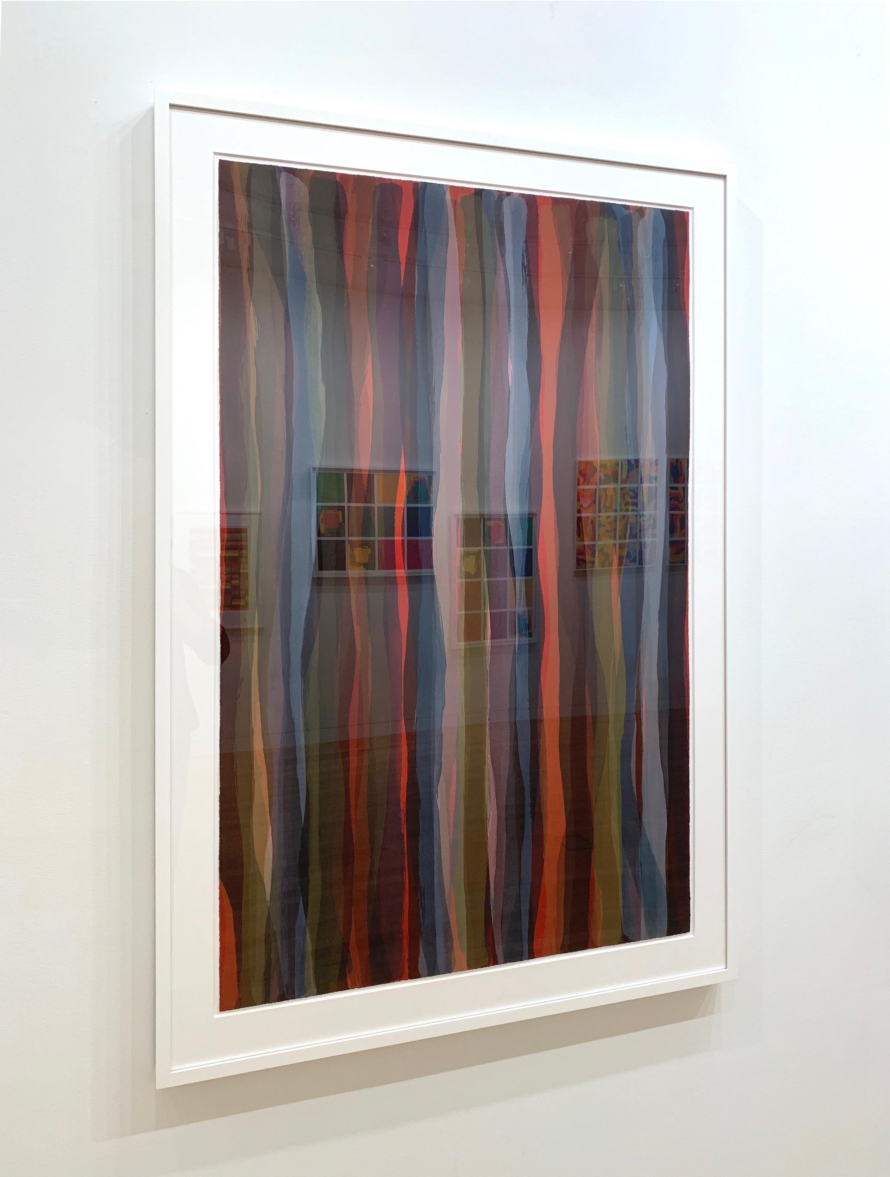 Brushstrokes in Different Colors in Two Directions: One plate - Print by Sol LeWitt