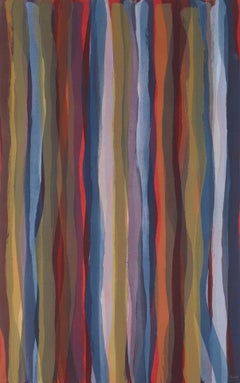 Brushstrokes in Different Colors in Two Directions: One plate
