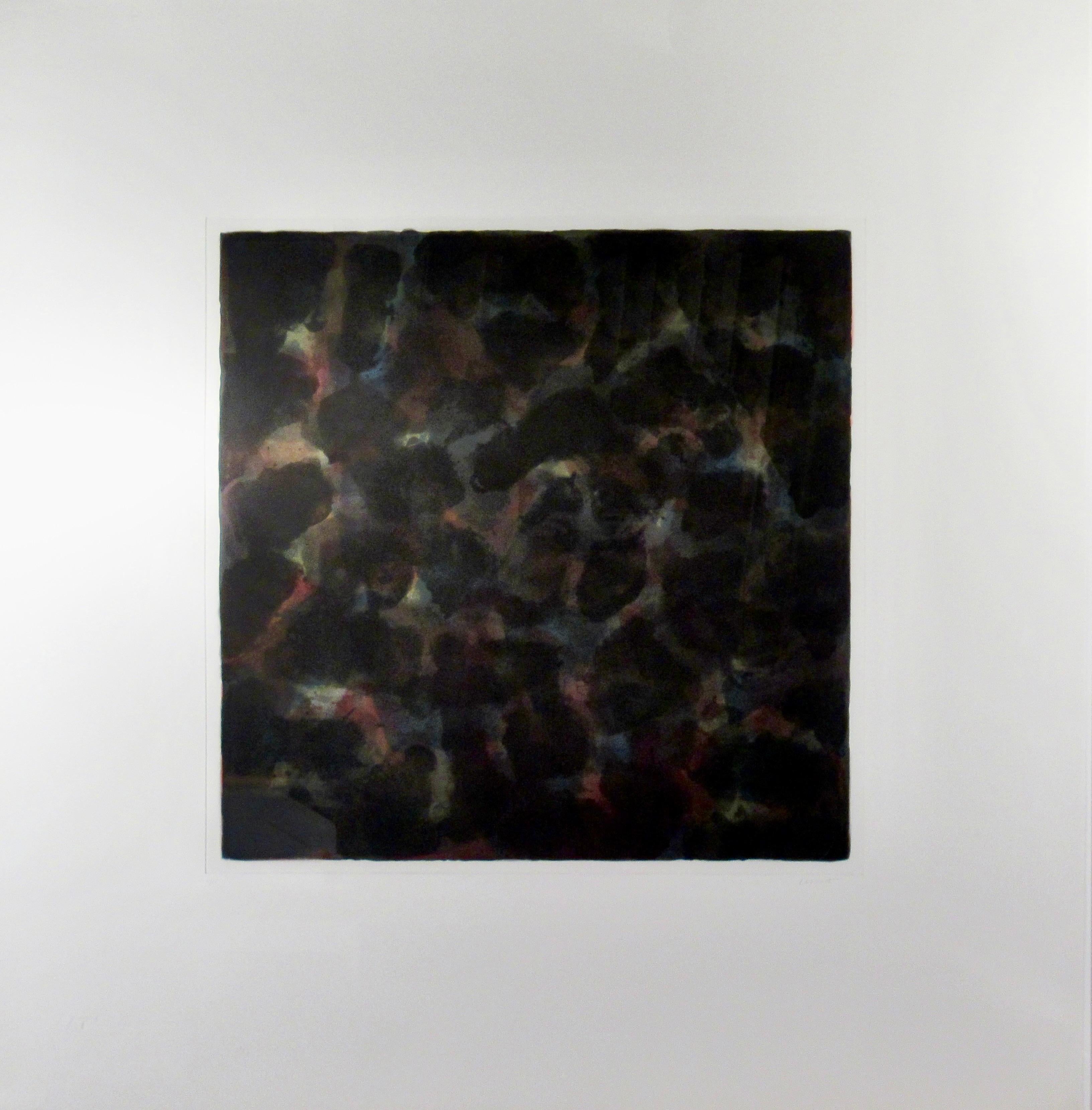„Color and Black“ Große Farbradierung mit Aquatinta, gerahmt – Print von Sol LeWitt