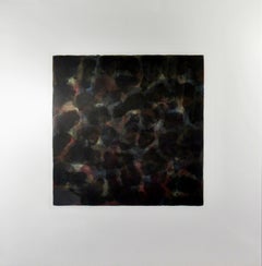 « Color and Black » Grande eau-forte en couleurs avec aquatinte, encadrée