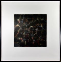 "Color and Black" Large colors etching with aquatint, framed