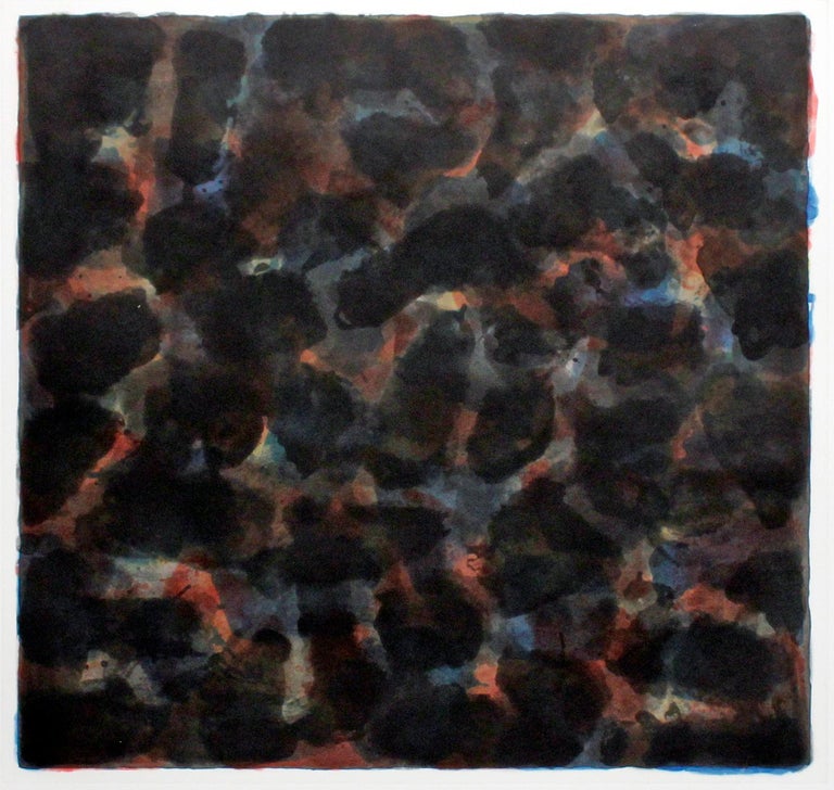 Sol LeWitt Abstract Print - Color & Black 40 x 40/3
