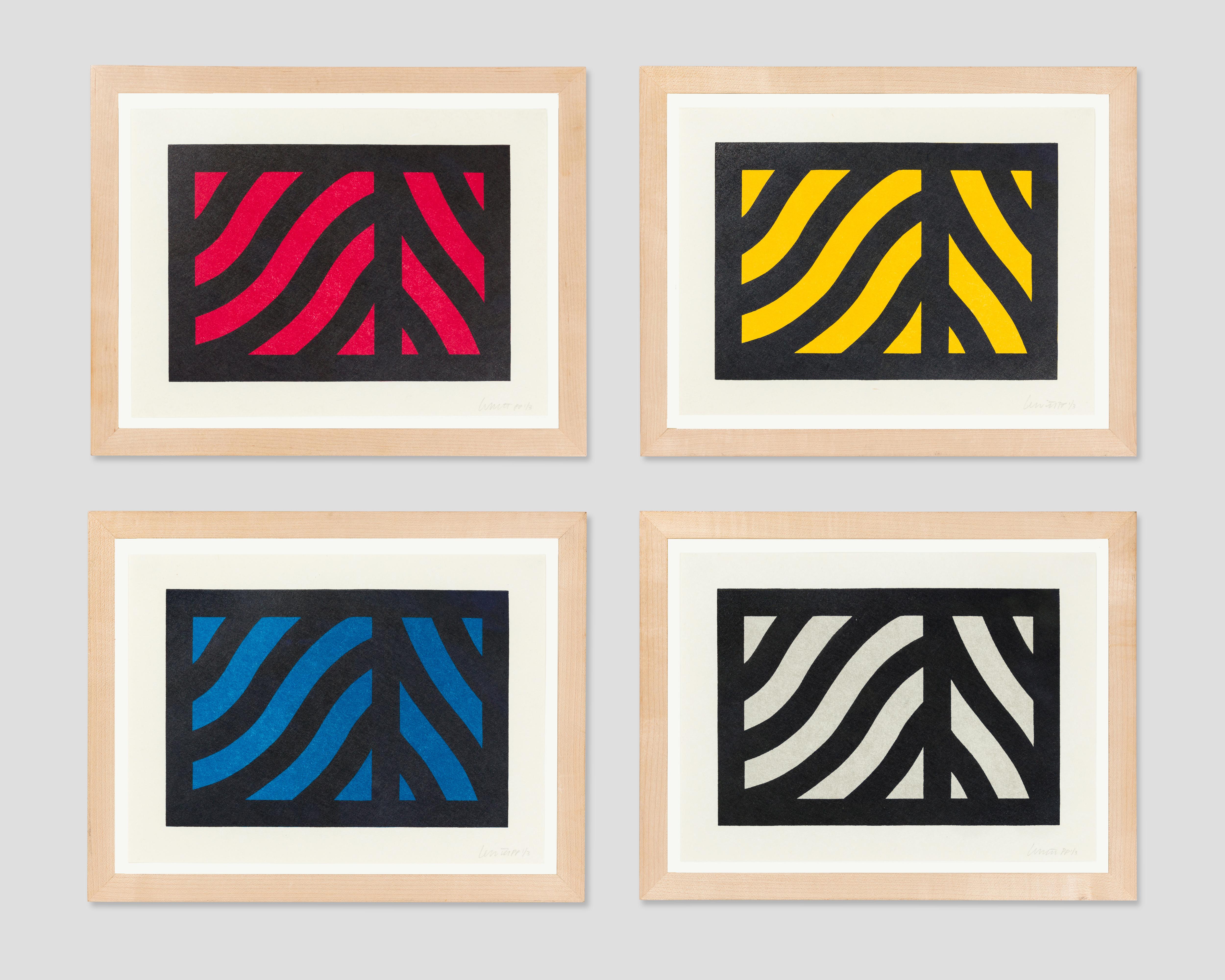 Sol LeWitt Print - Curvy Bands Portfolio