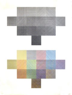 Double Composite - Original Silkscreen by Sol Lewitt - 1971