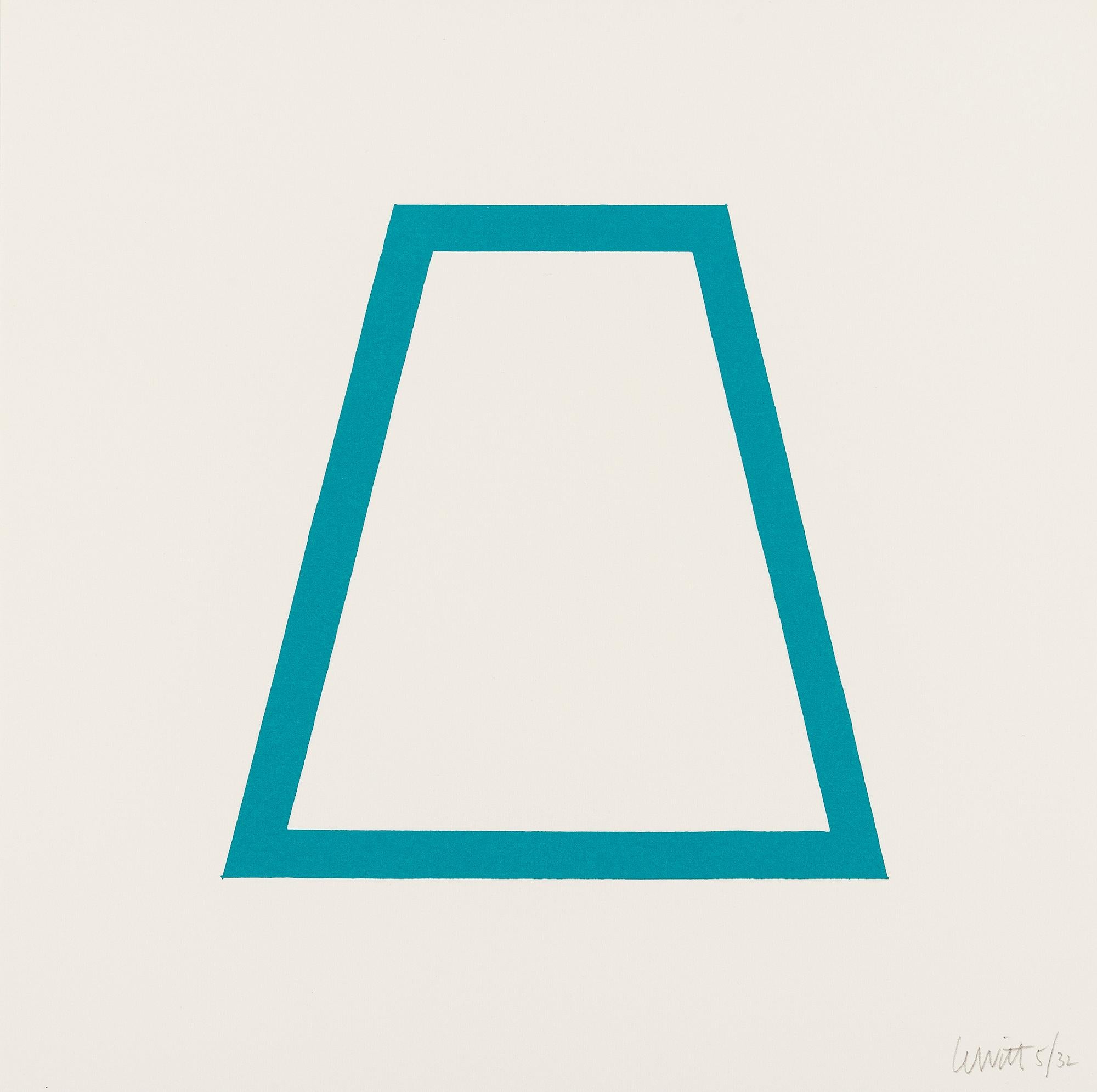 Five geometric figures in five colors, Screen Print, Contemporary by Sol LeWitt 2
