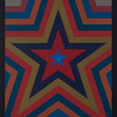 Five Pointed Star with Color Bands