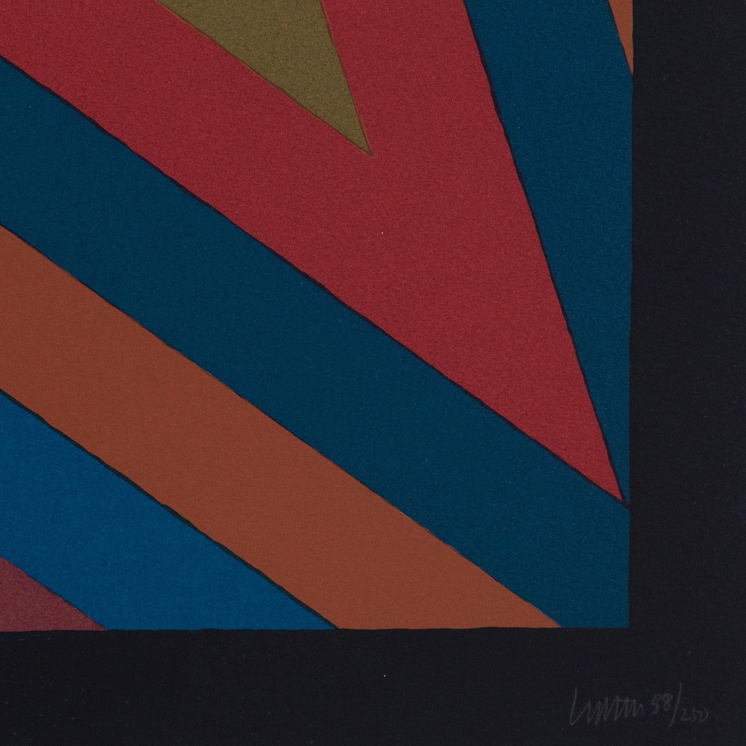 Five Pointed Star with Color Bands 2