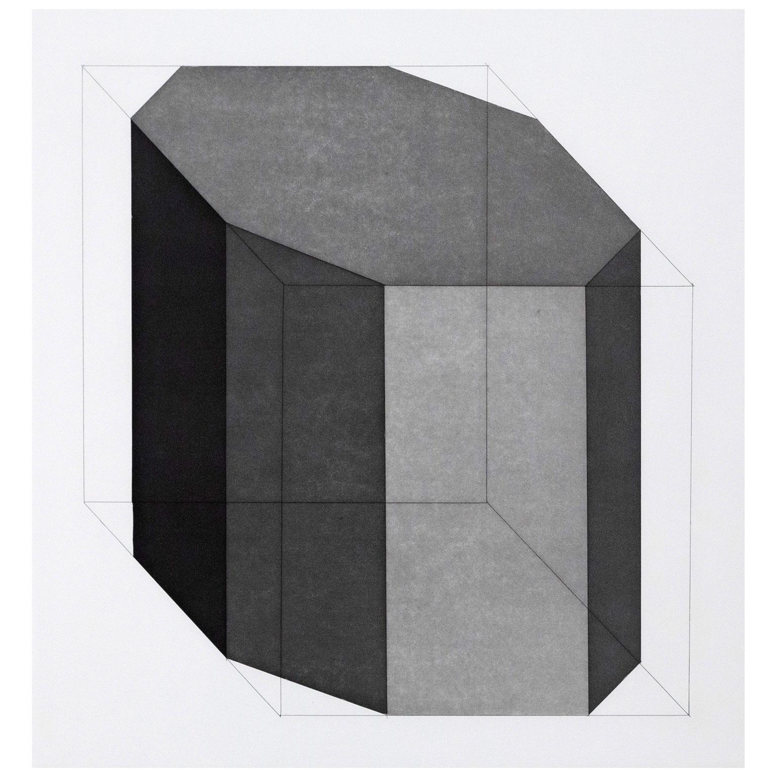 Formen entworfen aus einem Würfel 12 – Print von Sol LeWitt