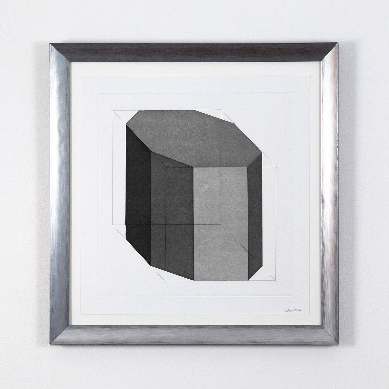 Sol LeWitt Abstract Print – Formen entworfen aus einem Würfel 12