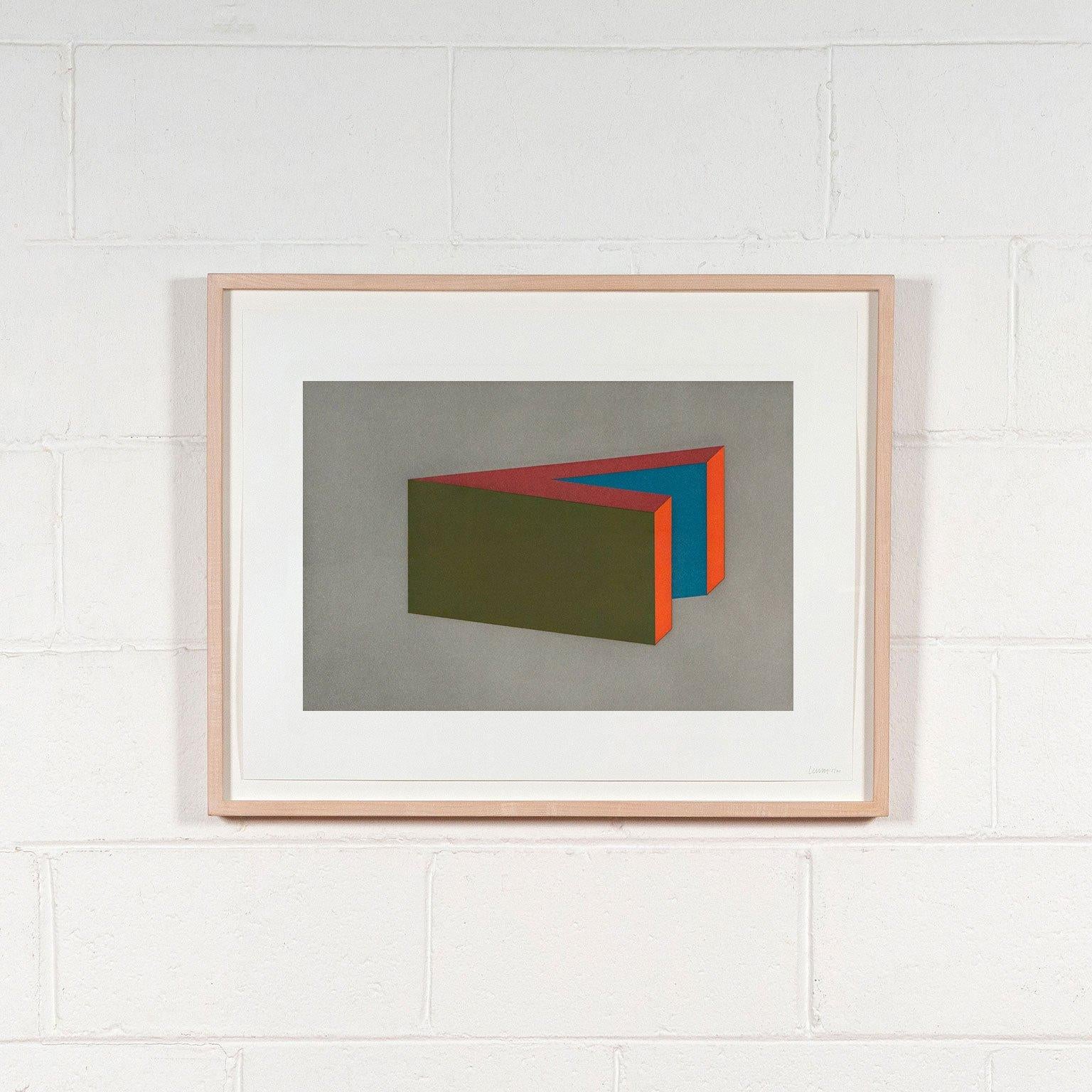 Sol LeWitt Abstract Print - Forms Derived from a Cubic Rectangle, Plate #05