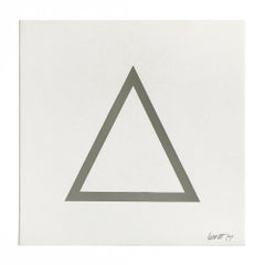 Grey Triangle (from Geometric Figures), Abstract Art, Concept Art, Minimalism