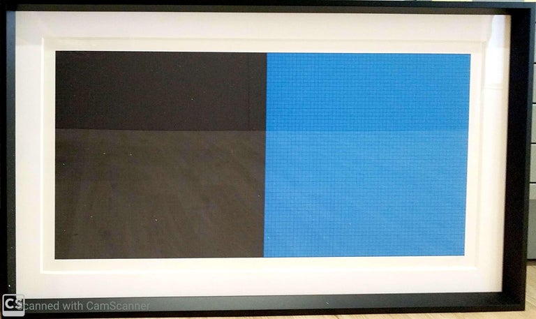 Sol LeWitt Abstract Print - "Grids and Color Plate #44" by Sol Lewitt