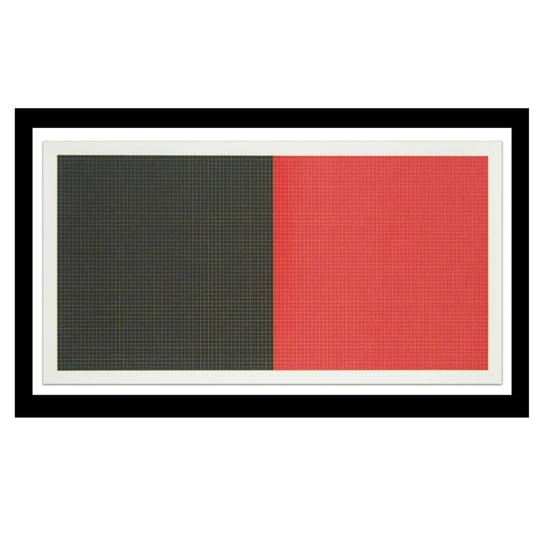 Sol LeWitt Abstract Print - "Grids in Color Plate #2 " by Sol Lewitt