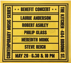 Historic lithograph (Hand signed by Sol Lewitt, Philip Glass and Meredith Monk)