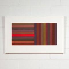 Horizontal Color Bands and Vertical Color Bands: Red (Plate #2)
