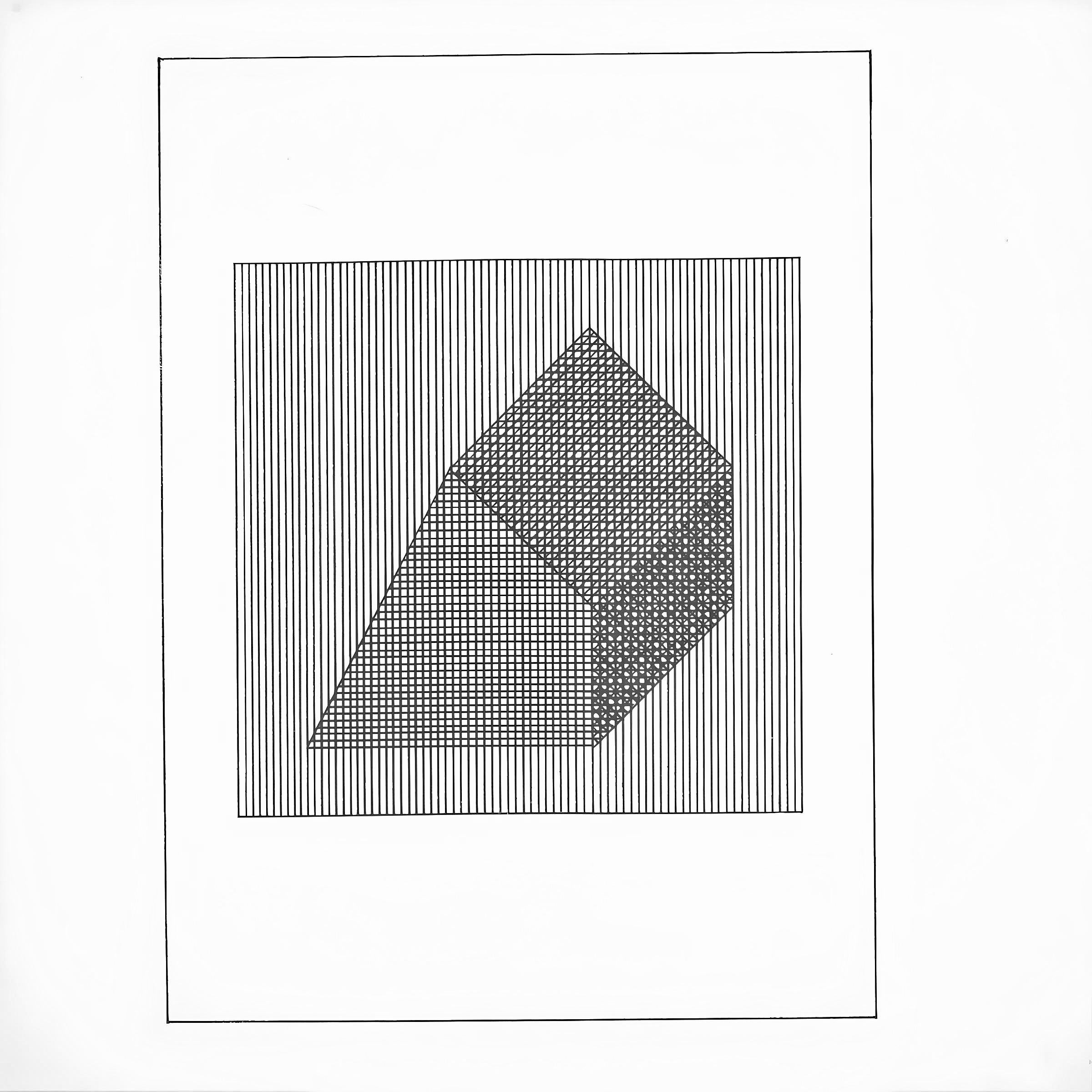 LeWitt, Composition, Ficciones (after) - Black Abstract Print by Sol LeWitt