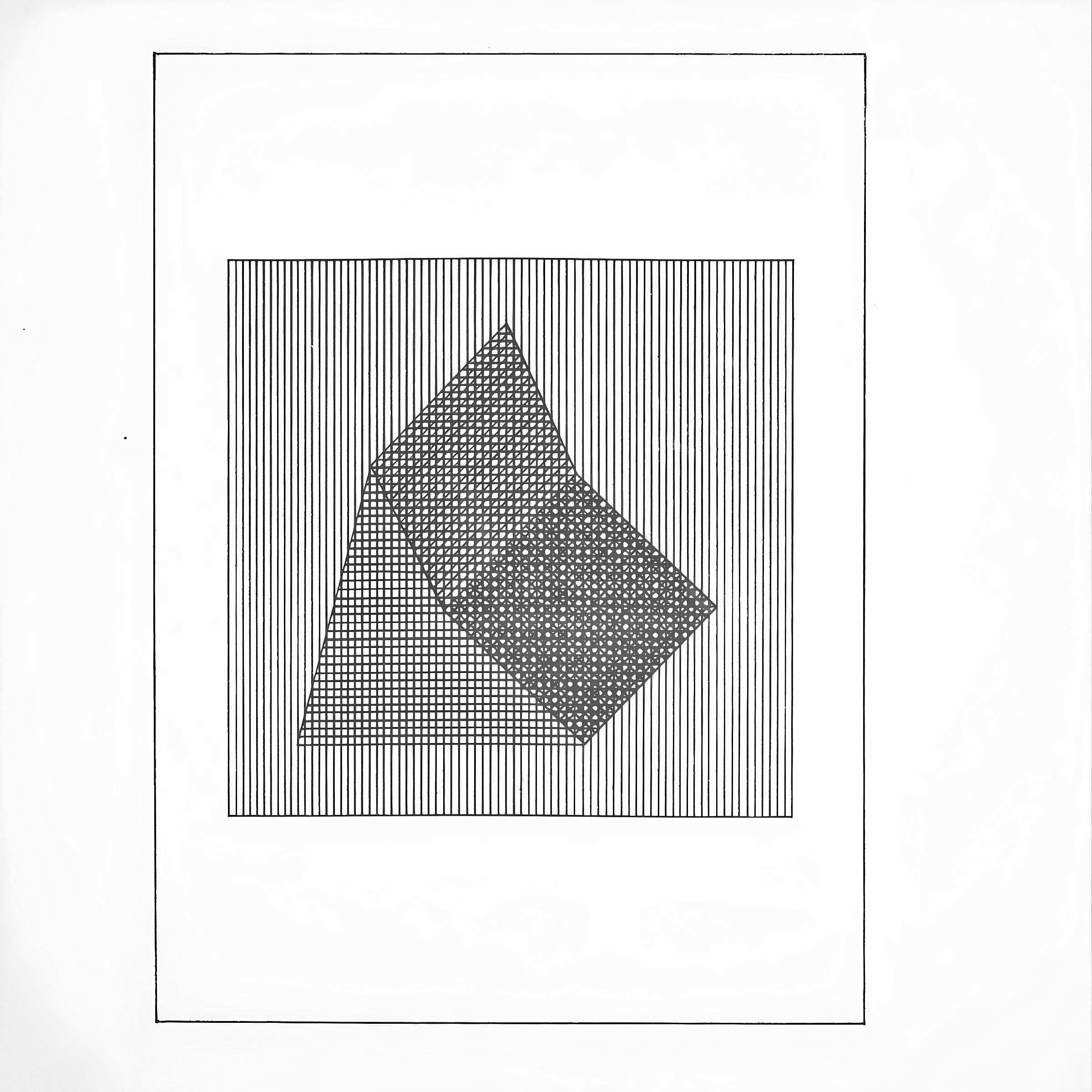 LeWitt, Composition, Ficciones (après) - Noir Abstract Print par Sol LeWitt